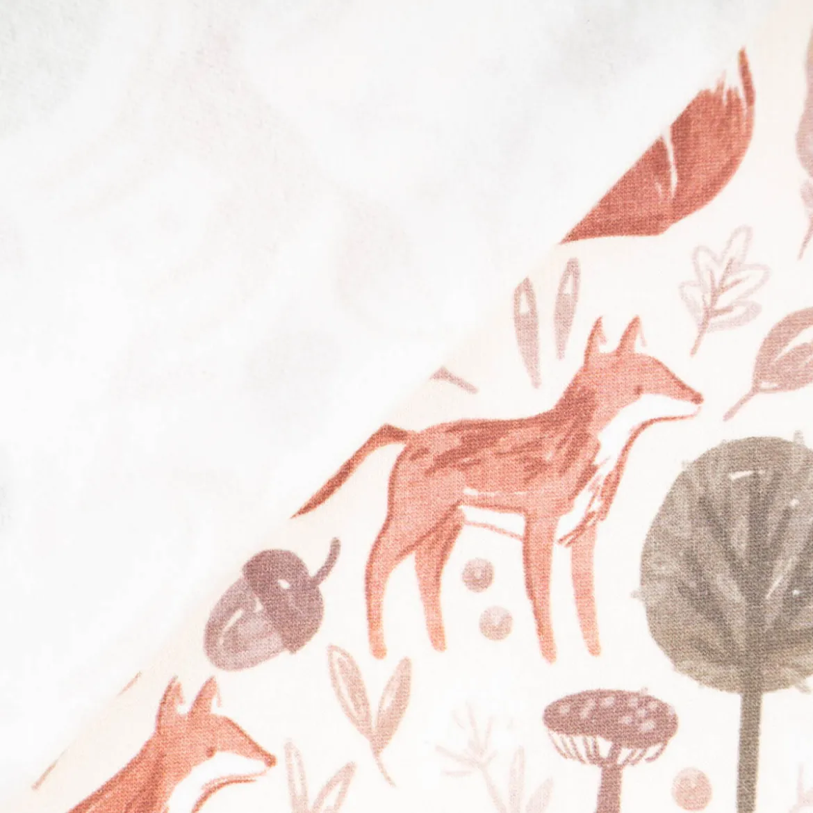 Sweatstoff Forest Animals offwhite – weich, warm & 1,48m breit