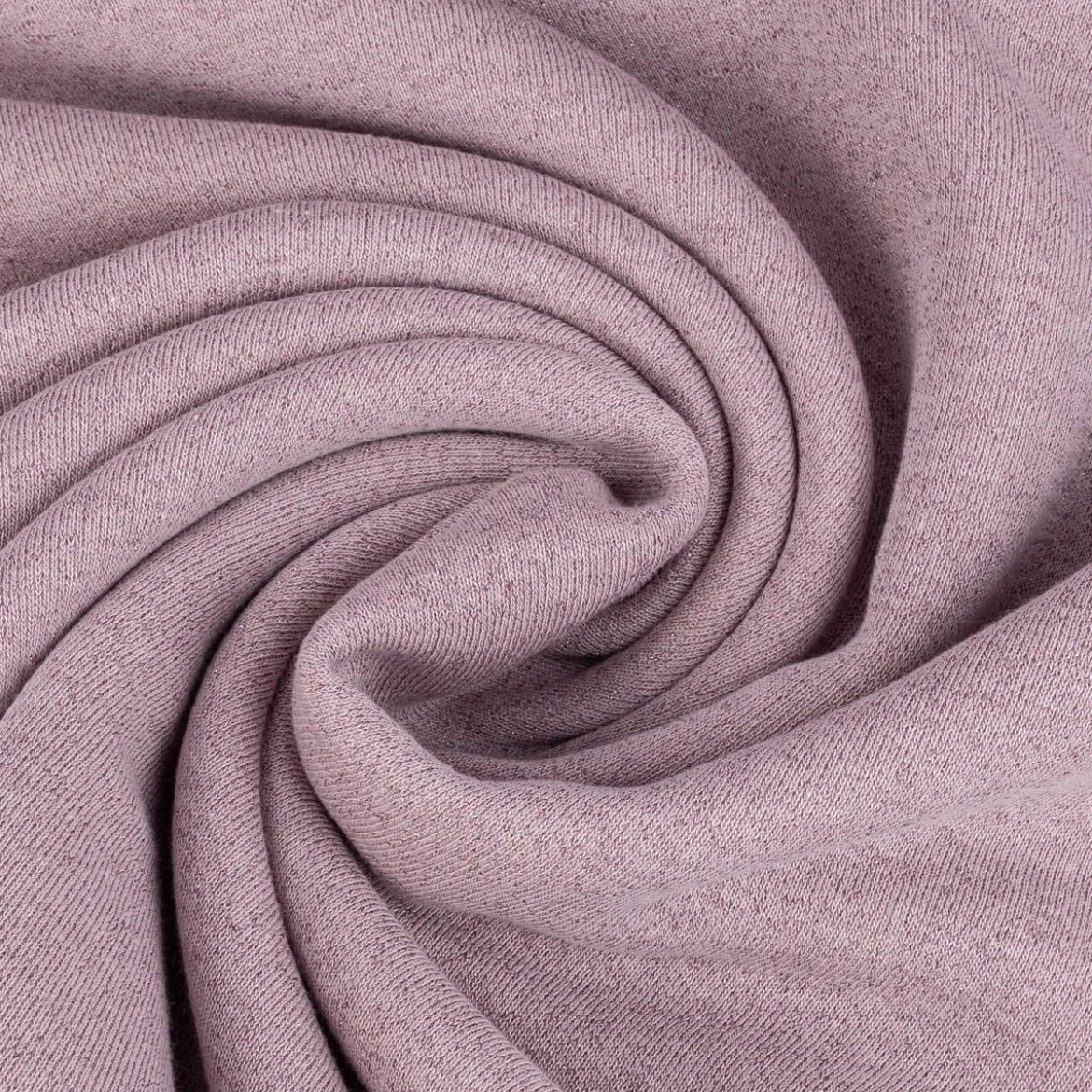 Sweatstoff Lurex kuschelweich uni hellrosa 1,45m Breite