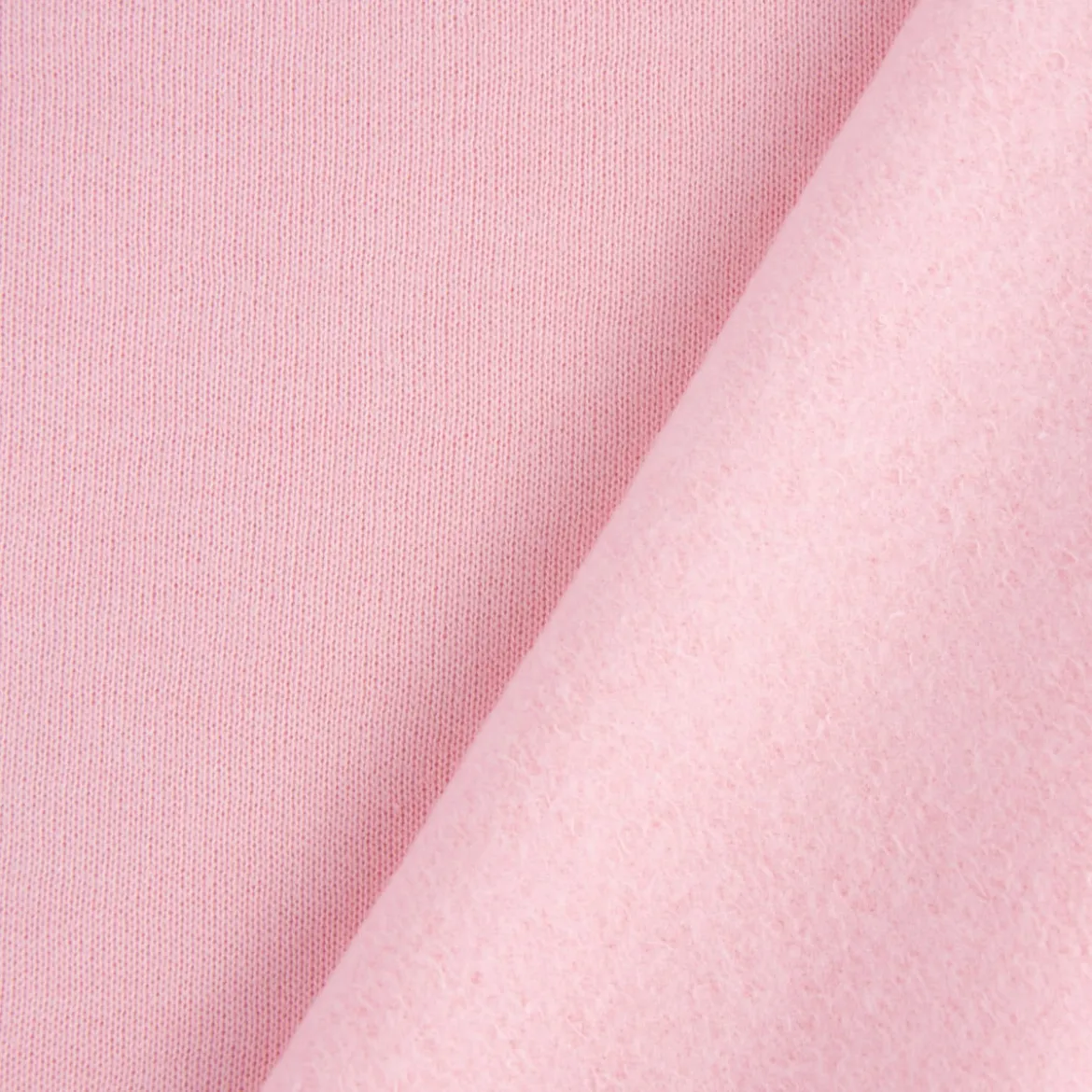Sweatstoff Melange einfarbig rosa meliert 1,4m Breite