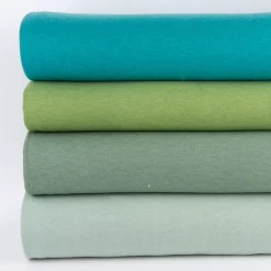 Sweatstoff Melange einfarbig dunkel mint meliert 1,4m Breite