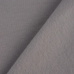 Sweatstoff Meterware Bio Soft Sweat dünn uni Hellgrau 1,5m Breite
