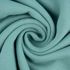 Sweatstoff Meterware Bio Soft Sweat dünn uni dunkel Mint 1,5m Breite