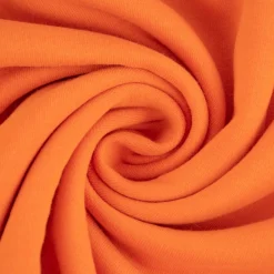 Sweatstoff Meterware Bio Soft Sweat dünn uni Orange 1,5m Breite