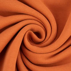 Sweatstoff Meterware Bio Soft Sweat dünn uni Bernstein1,5m Breite