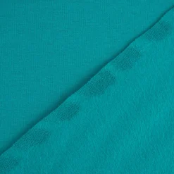 Sweatstoff Meterware Bio Soft Sweat dünn uni Petrol 1,5m Breite