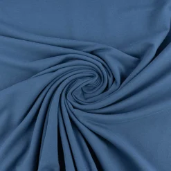 Sweatstoff Meterware Bio Soft Sweat dünn uni indigo blau 1,5m Breite