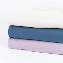 Sweatstoff Meterware Bio Soft Sweat dünn uni indigo blau 1,5m Breite