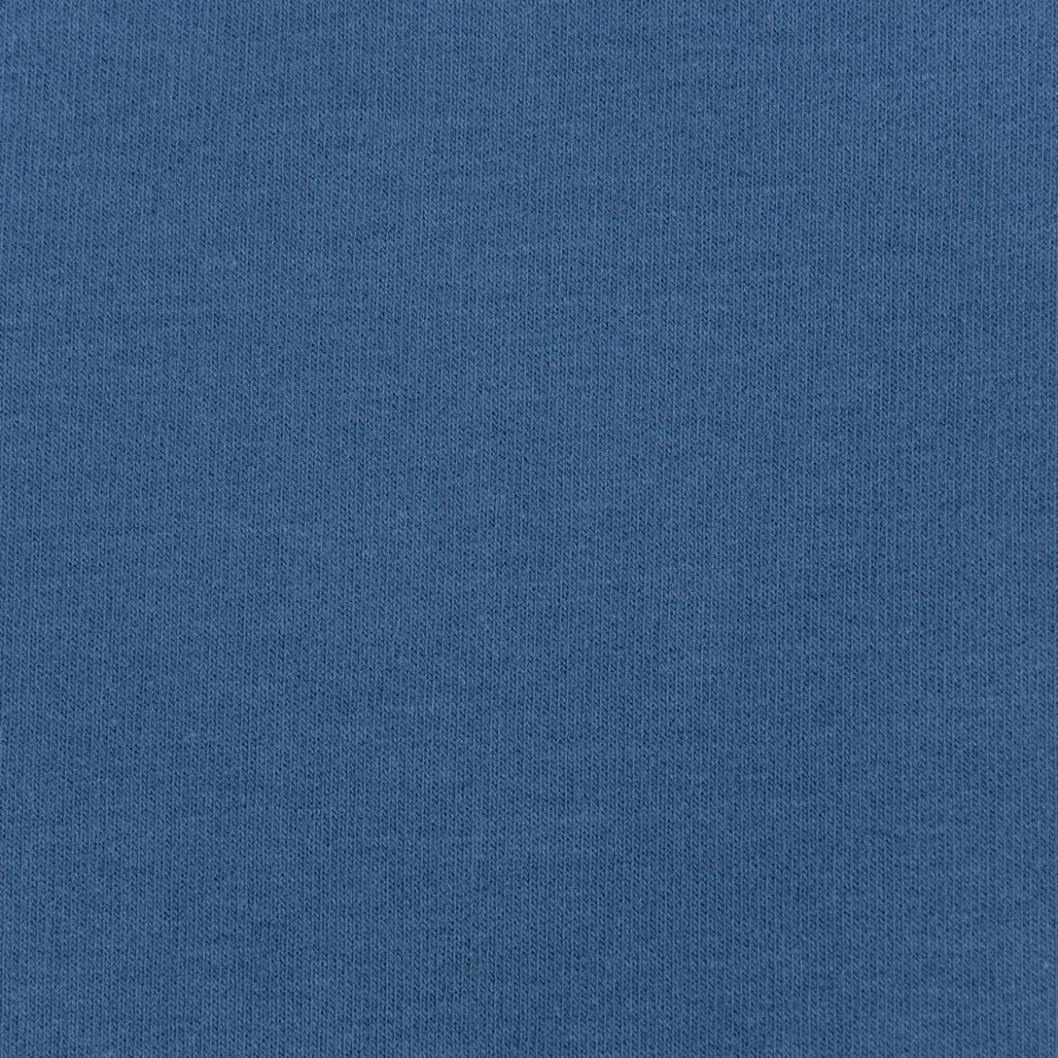 Sweatstoff Meterware Bio Soft Sweat dünn uni indigo blau 1,5m Breite