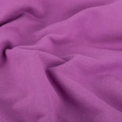 Sweatstoff Meterware Bio Soft Sweat dünn uni violett 1,5m Breite