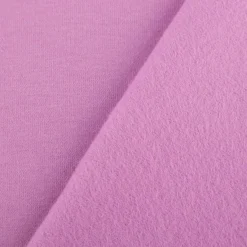 Sweatstoff Meterware Bio Soft Sweat dünn hell violett 1,5m Breite
