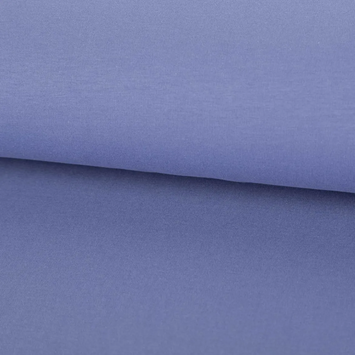 Sweatstoff Meterware Bio Soft Sweat dünn lavendel blau 1,5m Breite