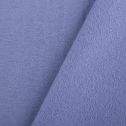 Sweatstoff Meterware Bio Soft Sweat dünn lavendel blau 1,5m Breite