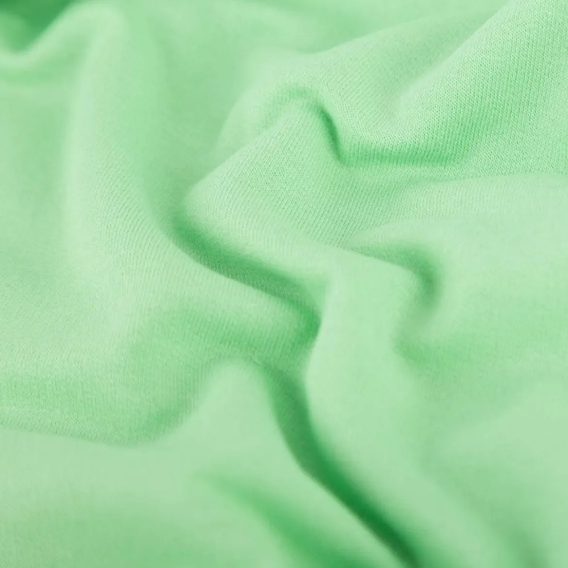 Sweatstoff Meterware Bio Soft Sweat dünn uni lime grün 1,5m Breite