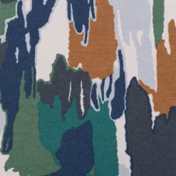 Sweatstoff Meterware Soft Sweat ABSTRACT beige grün blau 1,5m Breite