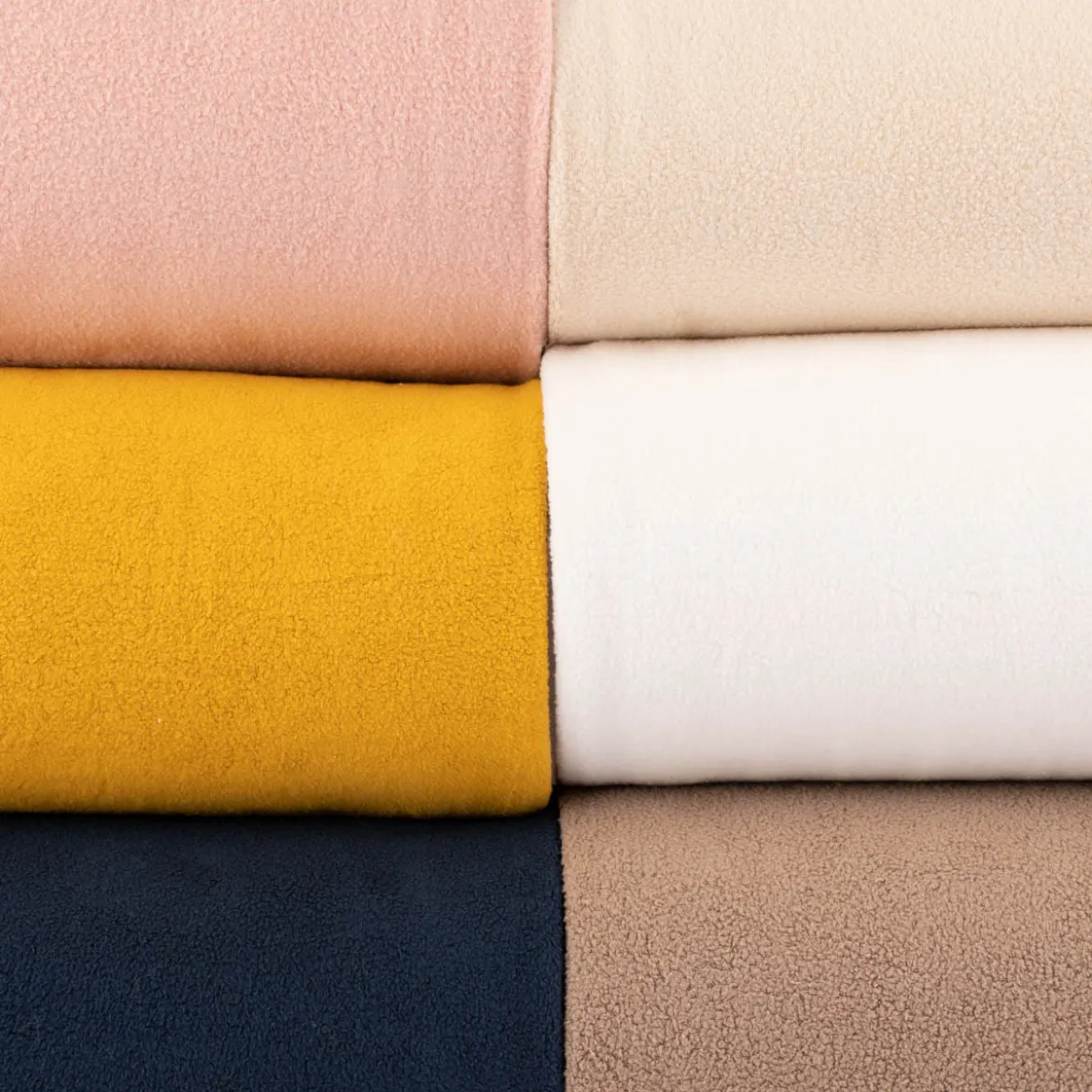 Sweatstoff Sherpa Fleece dünn einfarbig dunkelblau 1,50m Breite