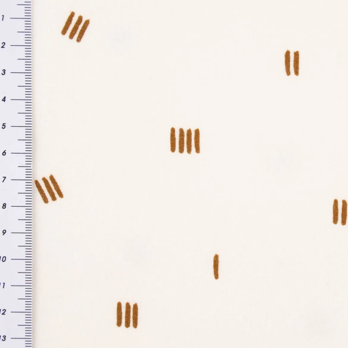 Sweatstoff Soft Sweat dünn STRIPES Striche Streifen ecru braun 1,5m Breite