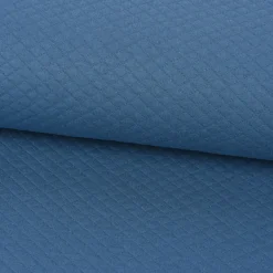 Sweatstoff Steppstoff Steppsweat einfarbig blau 1,5m Breite
