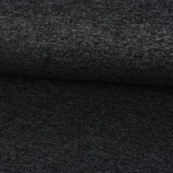 Sweatstoff Stricksweat schwarz grau meliert 1,55m