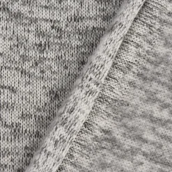 Sweatstoff Stricksweat weiß grau meliert 1,55m