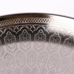Tablett Oriental Metall anthrazit 33cm