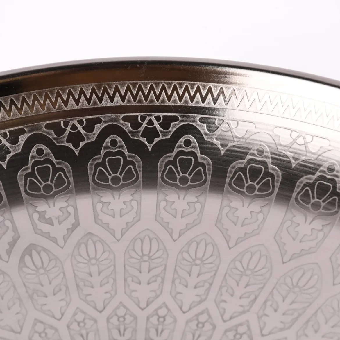 Tablett Oriental Metall anthrazit 33cm