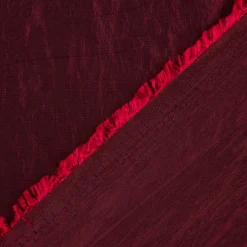 Taftstoff Crushed Bekleidungsstoff einfarbig bordeaux-rot 1,40m Breite