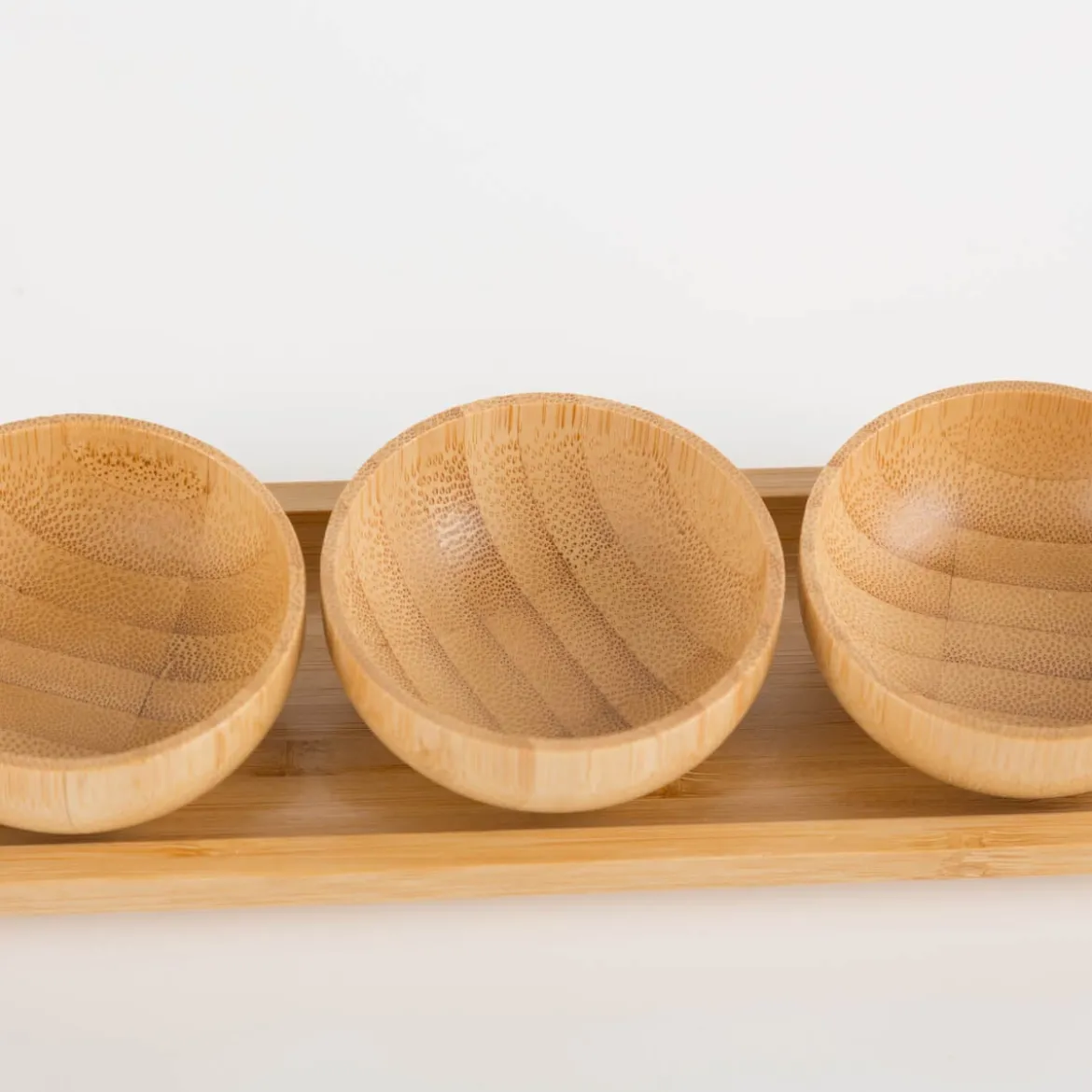 Tapas Set 4tlg aus Bambusholz 21x7x4,4cm