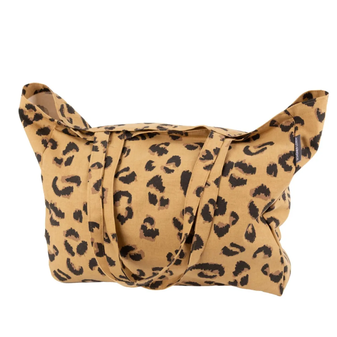 Tasche Shopper aus Baumwolle Leo-Dessin von SCHÖNER LEBEN.