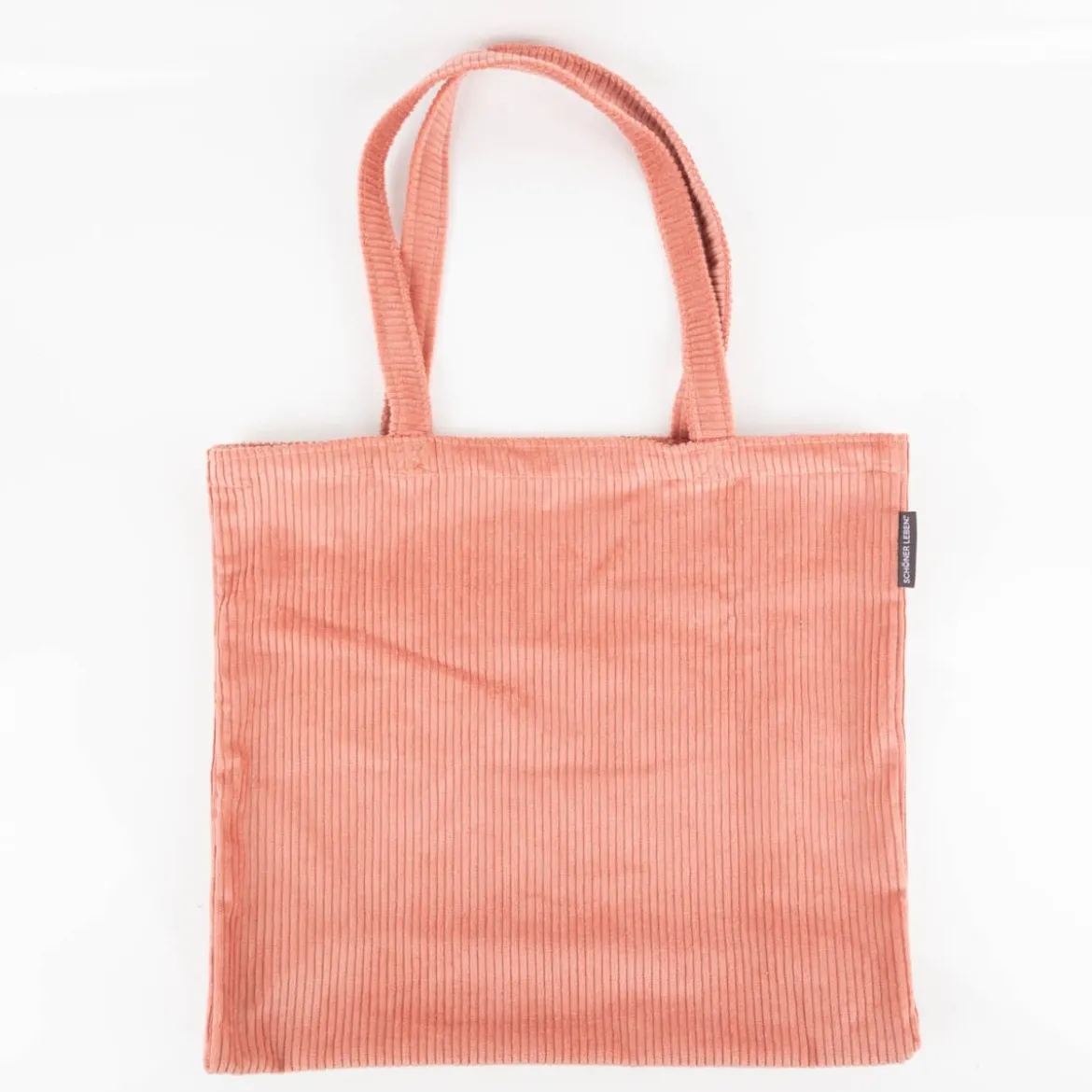 Tasche Shopper Cord aus Baumwolle peach von SCHÖNER LEBEN.