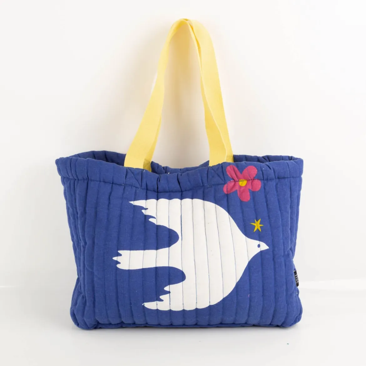 Tasche Strandtasche Vogel blau weiß 44x33x10cm