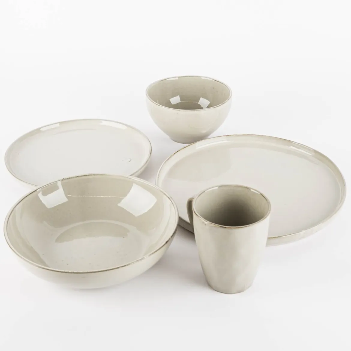 Tasse aus Keramik grau 320ml