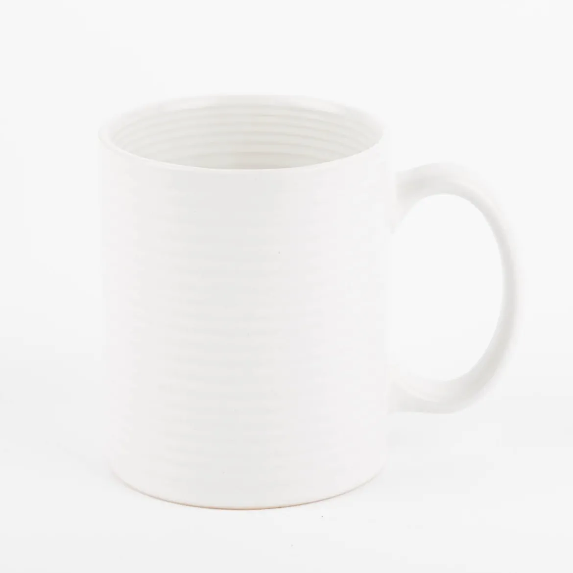 Tasse aus Keramik weiß beige oder taupe 320ml