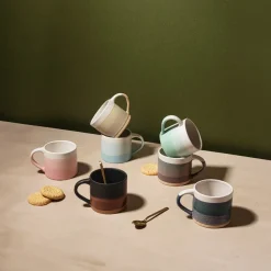 Tasse aus Steinzeug Marlowe Mug 260ml Handfinish grau von Sass & Belle