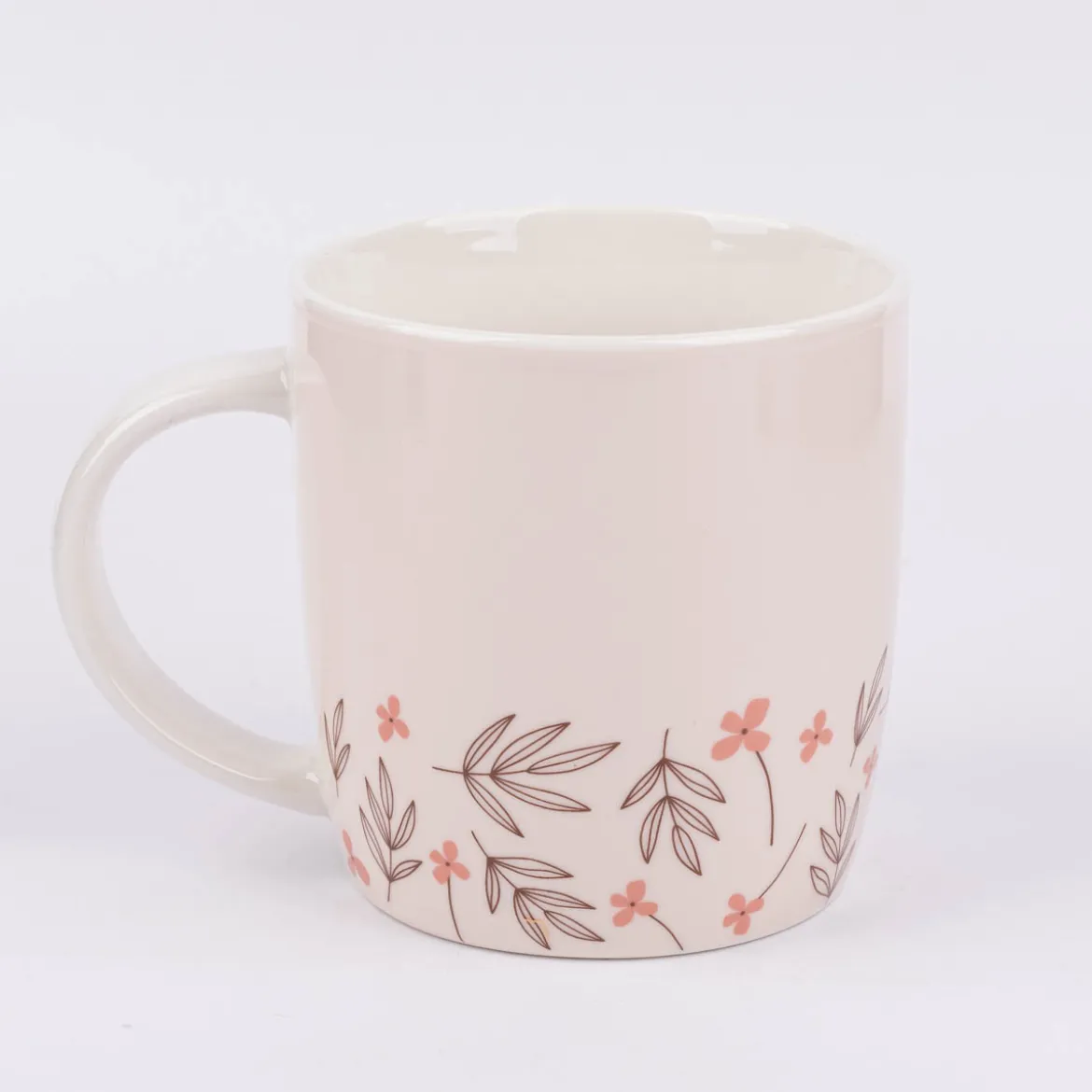 Tasse Gute Laune aus Porzellan Beste Mama der Welt Blumen rosa braun weiß 300ml von Grafik Werkstatt