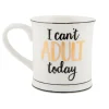 Tasse Kaffeebecher Porzellan I CAN'T ADULT TODAY 400ml