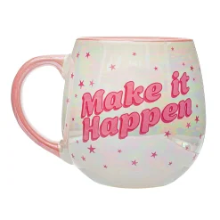 Tasse Make It Happen von Sass & Belle mit Perlmuttglasur ca 350ml
