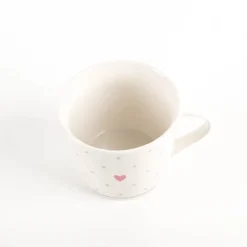 Tasse mit Goldveredelung Herz Pünktchen 420ml von Grafik Werkstatt