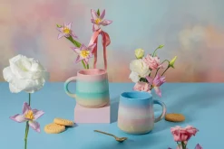 Tasse Mojave Glasur aus Steinzeug pastell blau 350ml von Sass & Belle