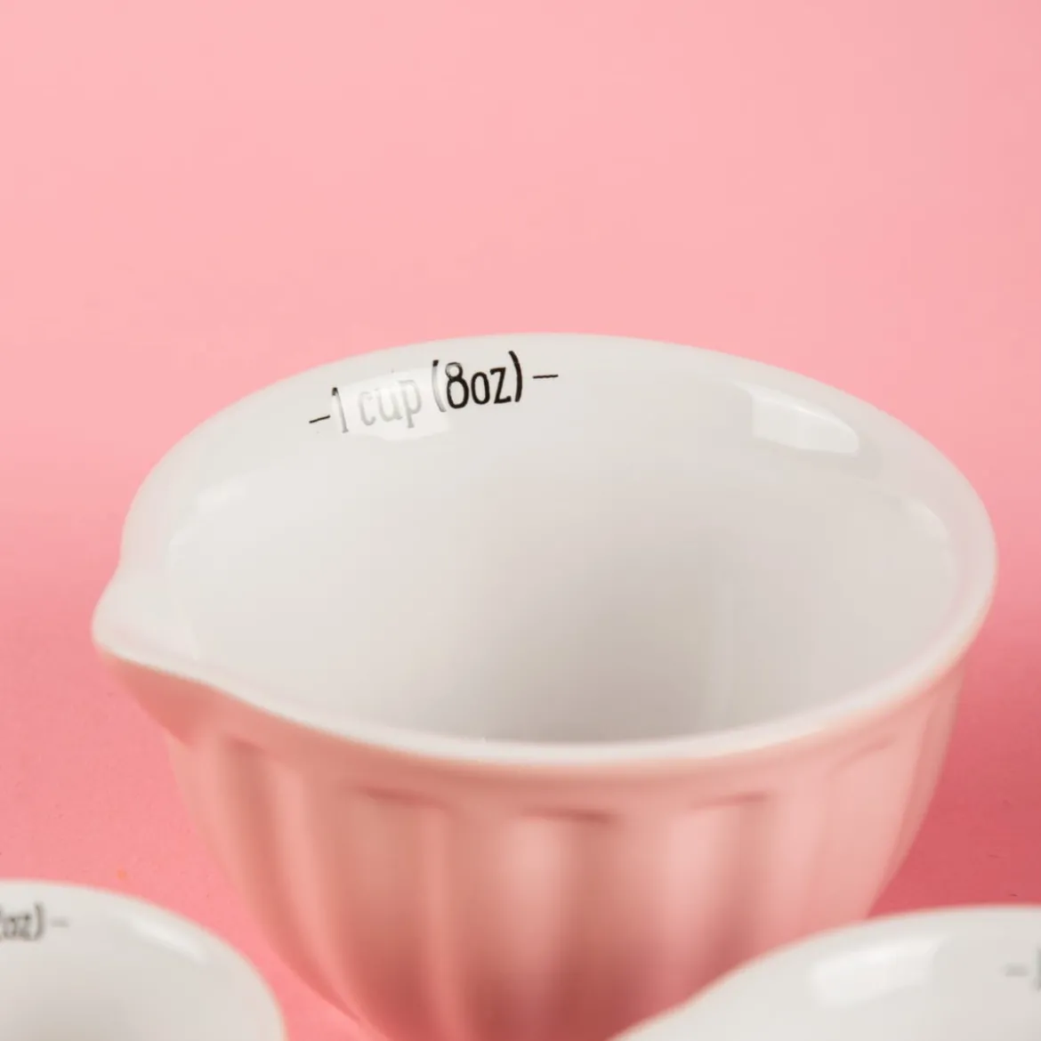 Tassen Messbecher Set 4 Teilig Porzellan Pastell Töne