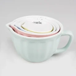 Tassen Messbecher Set 4 Teilig Porzellan Pastell Töne