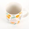 Tasse "Du bist einfach wunderbar" Blumen aus Porzellan 300ml von Grafik Werkstatt