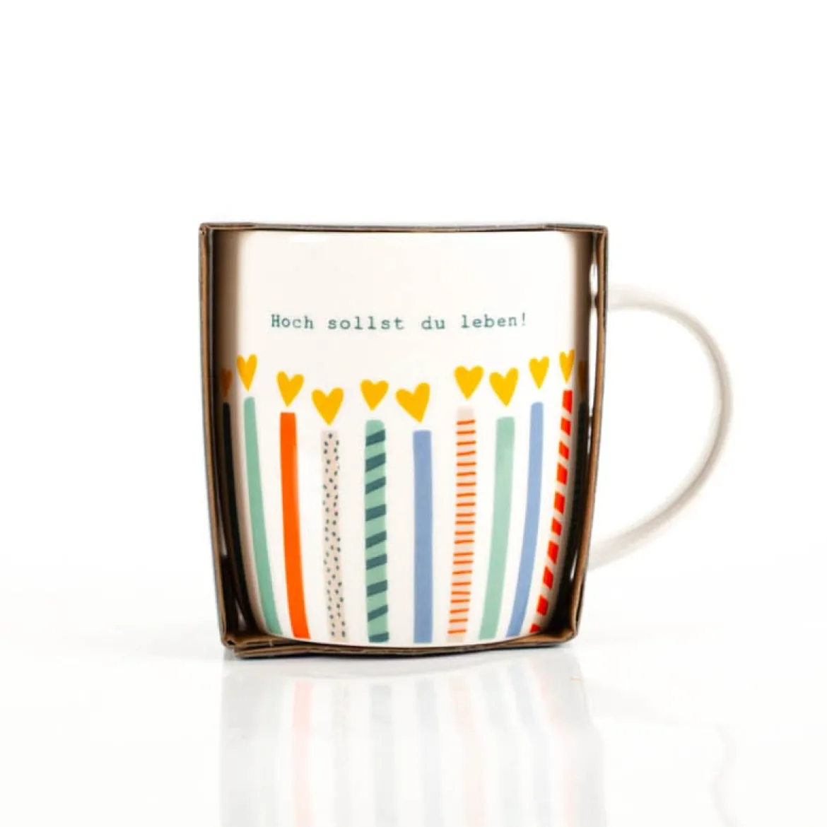 Tasse "Hoch sollst du leben!" aus Porzellan 300ml von Grafik Werkstatt