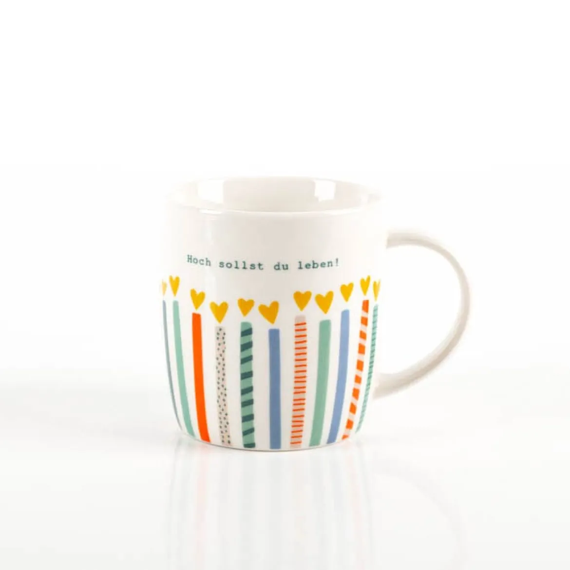 Tasse "Hoch sollst du leben!" aus Porzellan 300ml von Grafik Werkstatt