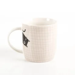 Tasse "Ich beobachte euch...!" Katze aus Porzellan 300ml von Grafik Werkstatt