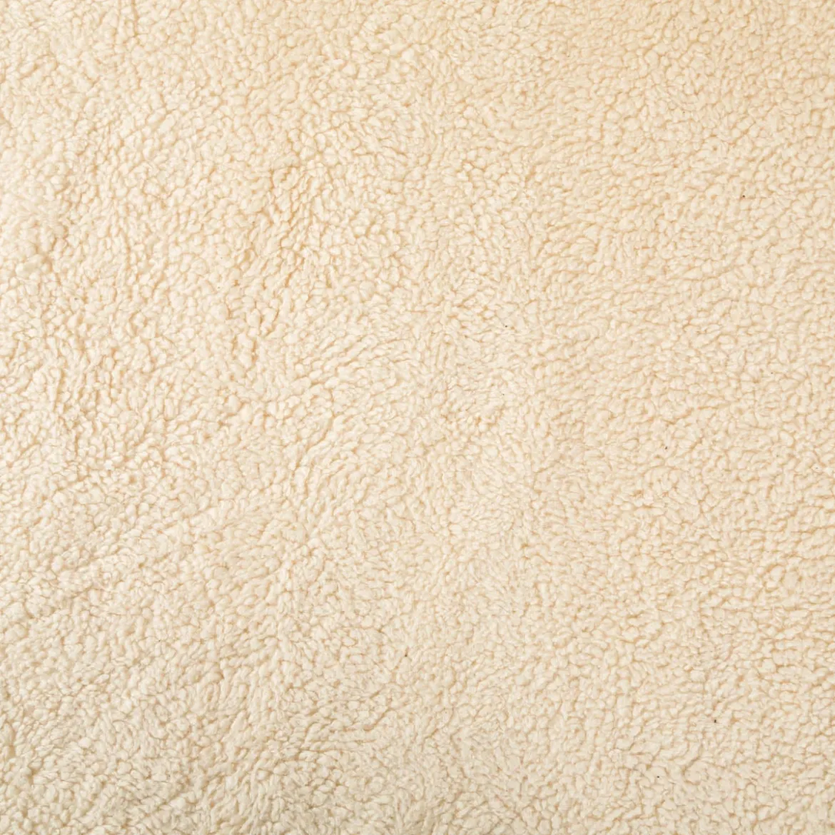 Teddy Fleece Baumwoll Krimmer Plüschstoff einfarbig beige 1,6m Breite