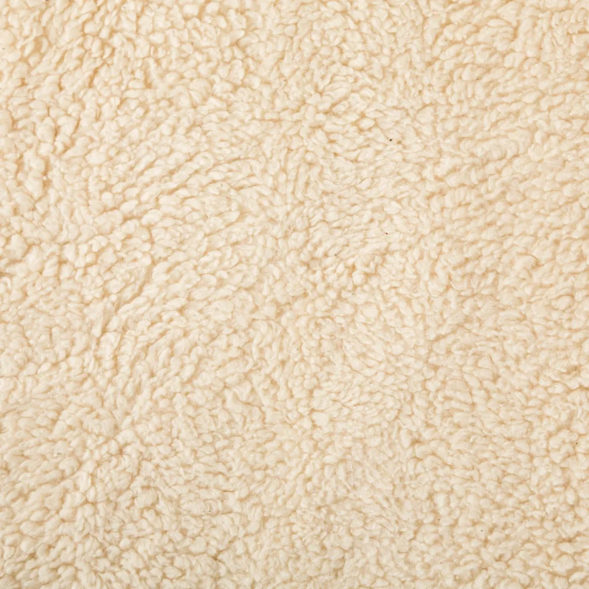 Teddy Fleece Baumwoll Krimmer Plüschstoff einfarbig beige 1,6m Breite
