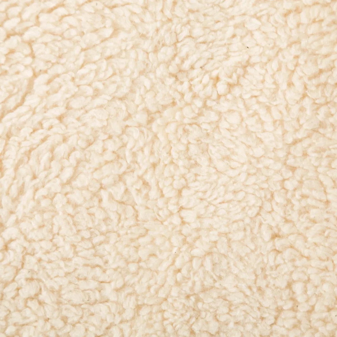 Teddy Fleece Baumwoll Krimmer Plüschstoff einfarbig beige 1,6m Breite