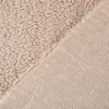 Teddy Fleece Baumwoll Krimmer Plüschstoff einfarbig taupe 1,6m Breite