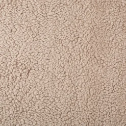 Teddy Fleece Baumwoll Krimmer Plüschstoff einfarbig taupe 1,6m Breite