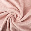 Teddy Fleece Baumwoll Krimmer Plüschstoff einfarbig hell rosa 1,6m Breite